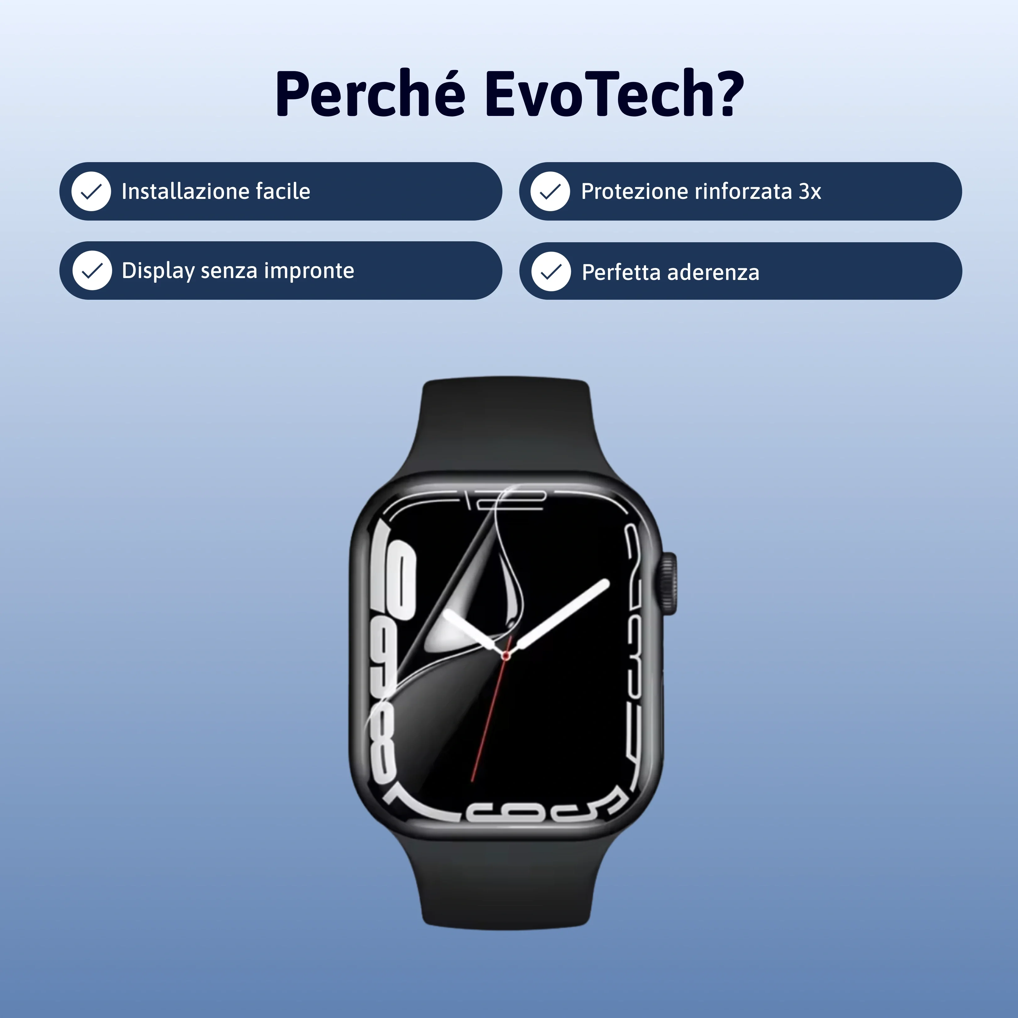 Pellicola protettiva 3 in 1 per Apple Watch - Image 2