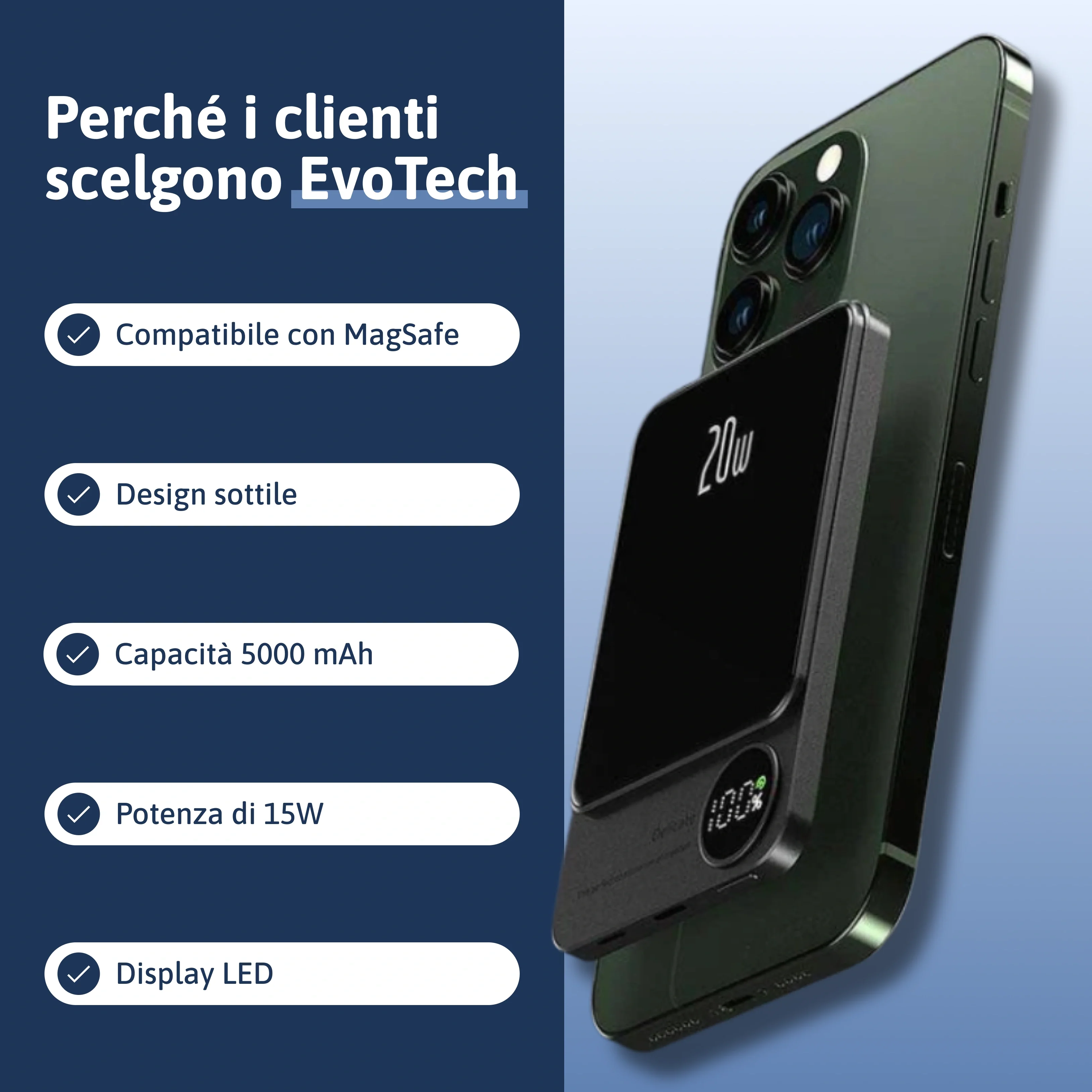 Powerbank magnetica e wireless - Image 2